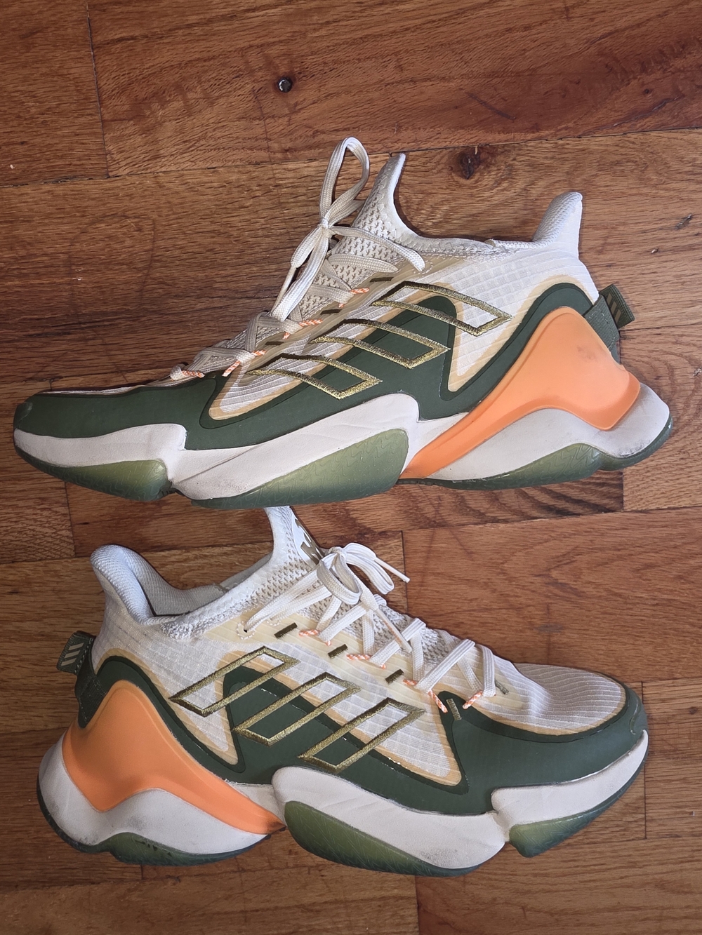 Adidas Patrick Mahomes Impact 1 FLX Mens Size 9 Green Orange Chiefs NFL